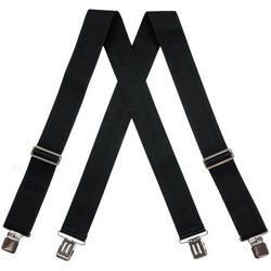 SUSPENDER GAITR X BACK BK 2" 54"